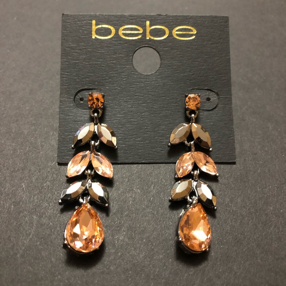 Crystal Linear Earrings - Picture 4 of 7